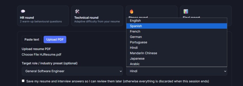 ReflectAI-Inside-Your-Interview-Brain – screenshot 4