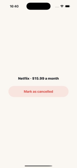 Cancelled - Subscription Assistent – screenshot 3