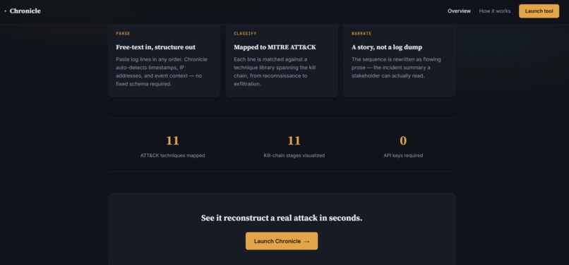 Chronicle — AI Incident Storyteller – screenshot 2