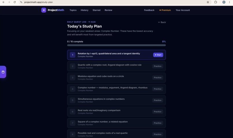 ProjectMath – screenshot 1