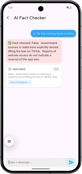 Fact Checker AI – screenshot 2