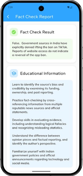 Fact Checker AI – screenshot 3