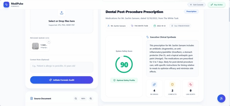 MediPulse: Clinical Forensics Engine – screenshot 3