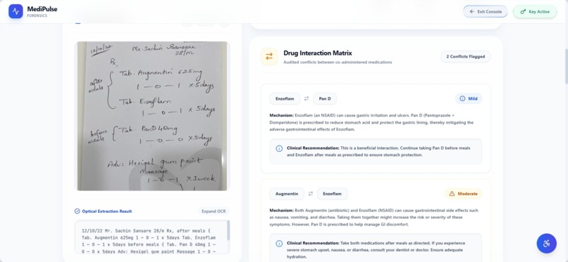 MediPulse: Clinical Forensics Engine – screenshot 4