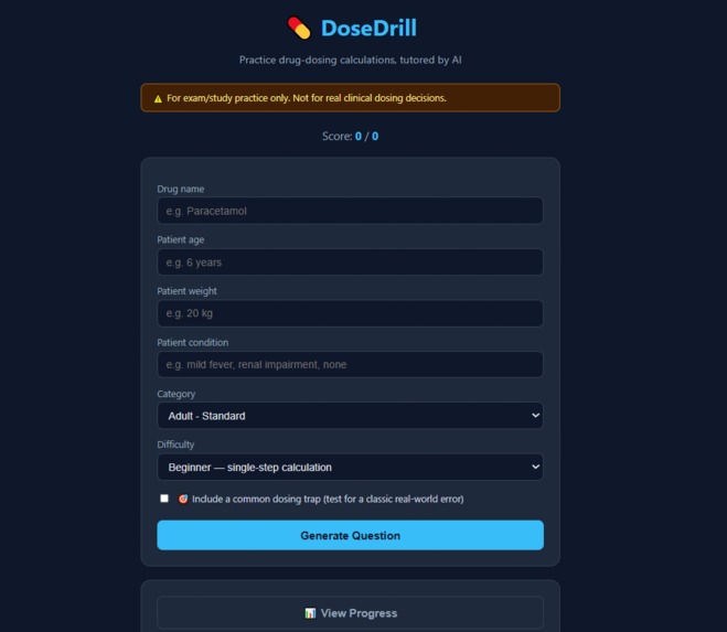 DoseDrill – screenshot 2