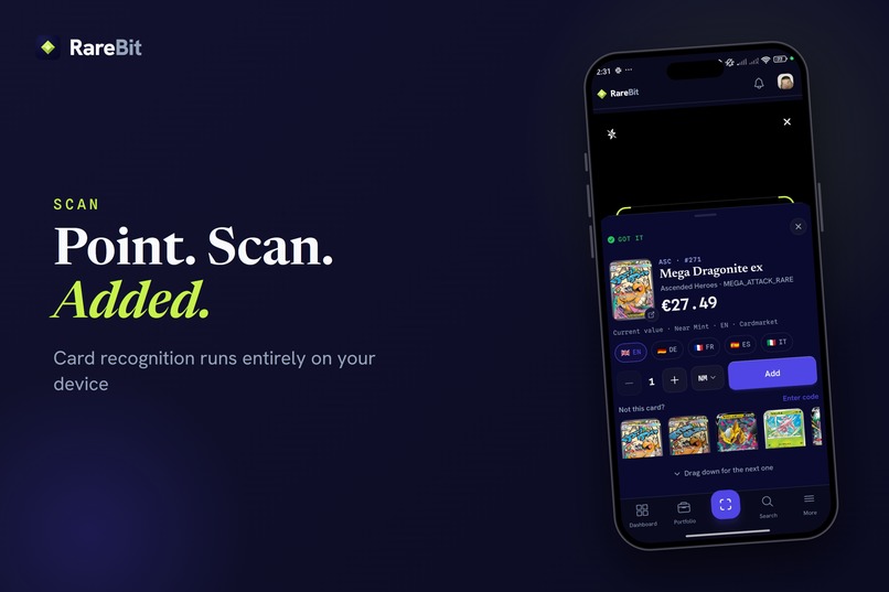 RareBit — TCG Portfolio Tracker – screenshot 5