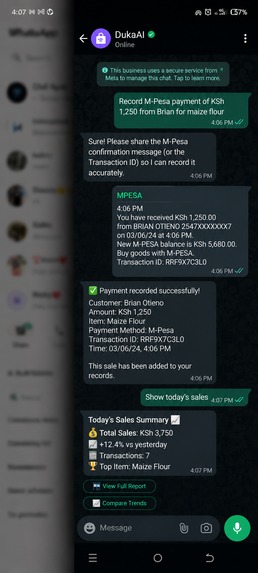 DukaAI - Autonomous AI Operating System for Small Businesses – screenshot 3