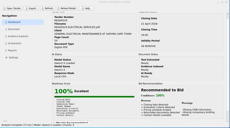 TenderGPT Edge – screenshot 2