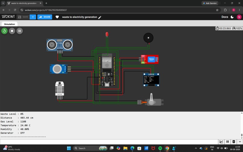 smart organic waste to electricity generation system – screenshot 4