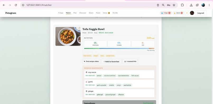 Petugram FoodLoop – screenshot 2