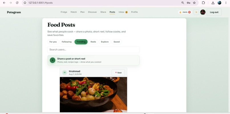 Petugram FoodLoop – screenshot 3
