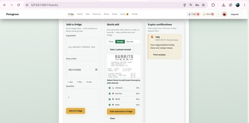 Petugram FoodLoop – screenshot 5