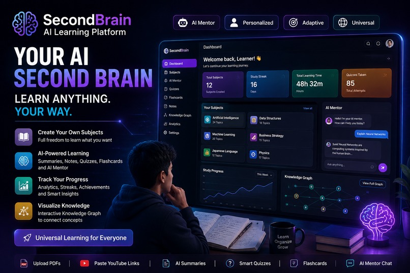 SecondBrain AI Learning Platform – screenshot 1