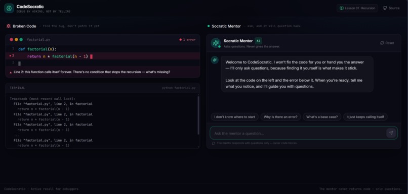 CodeSocratic – screenshot 1