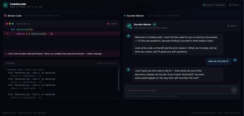 CodeSocratic – screenshot 2