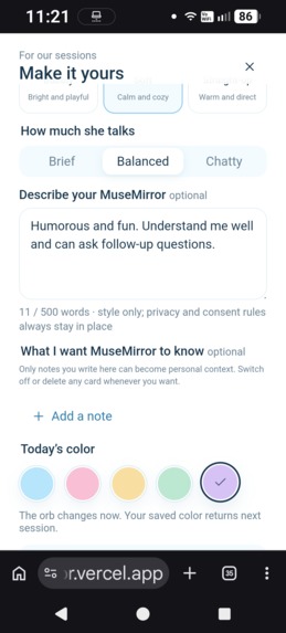 MuseMirror – screenshot 3