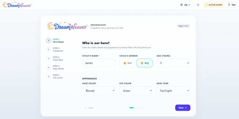 Dreamweaver - AI Bedtime Story Generator – screenshot 5