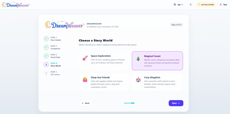 Dreamweaver - AI Bedtime Story Generator – screenshot 9