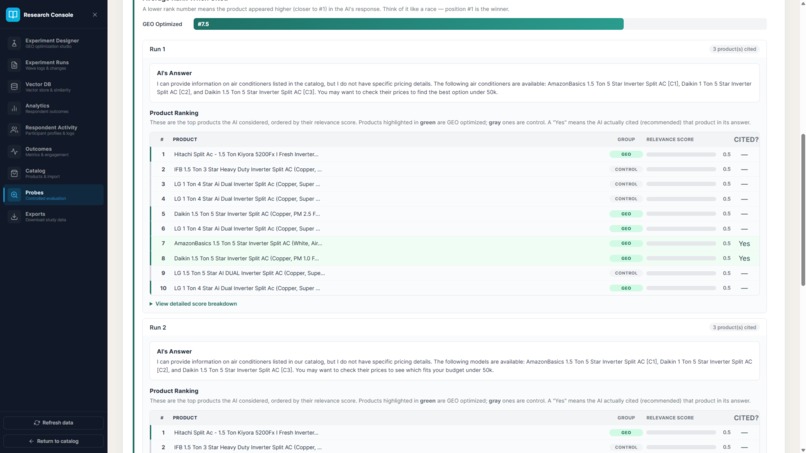 GEO Experiment Platform – screenshot 10