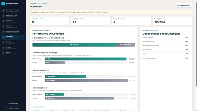 GEO Experiment Platform – screenshot 11