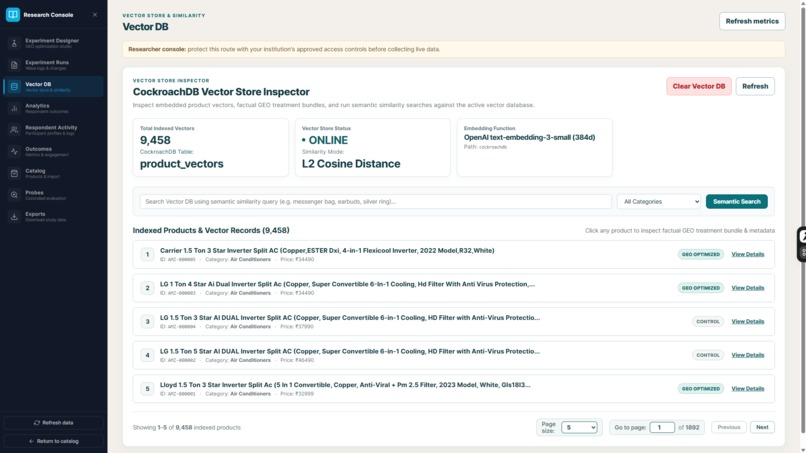 GEO Experiment Platform – screenshot 12