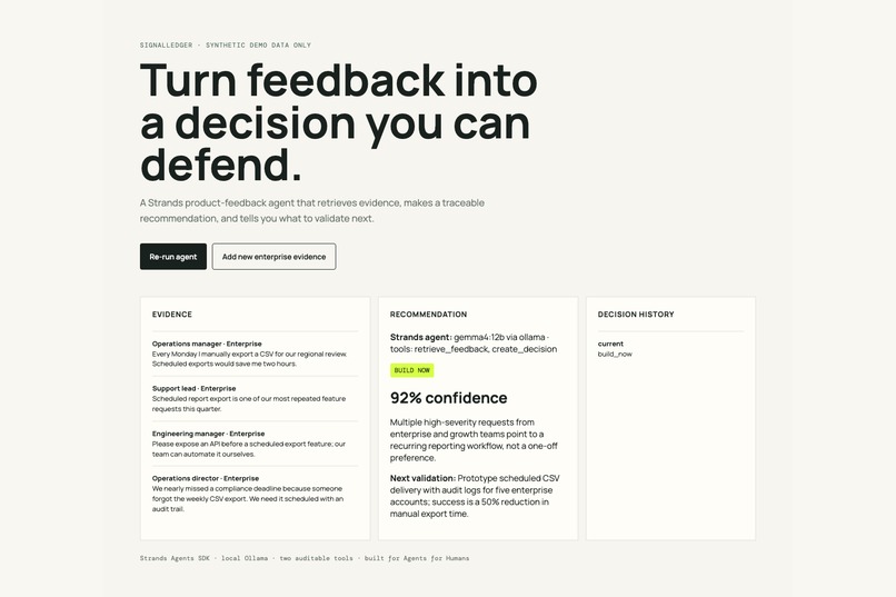 SignalLedger – screenshot 1