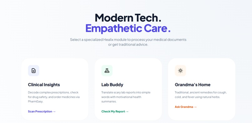 Healix-AI: A Deterministic Clinical Intelligence Framework – screenshot 1