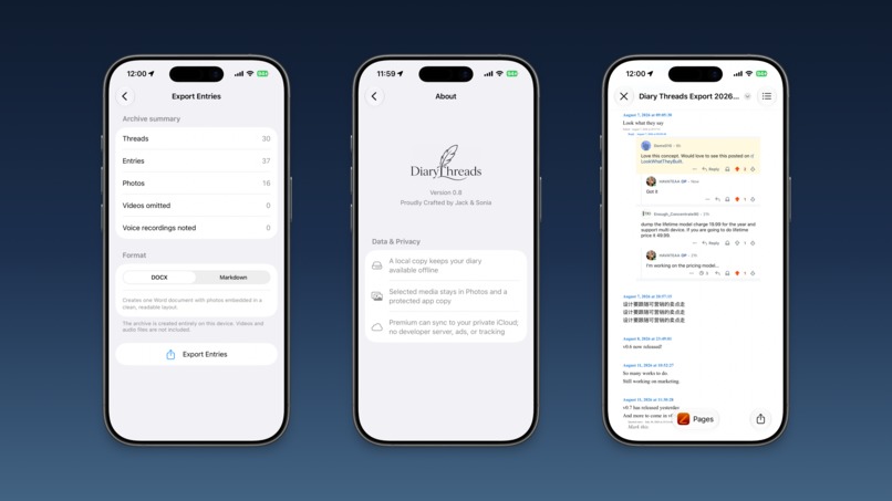 Diary Threads – screenshot 3