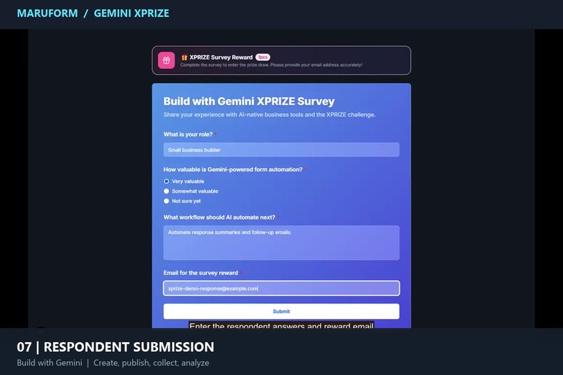 MaruForm: Gemini-Powered Autonomous Form & Workflow Platform – screenshot 4