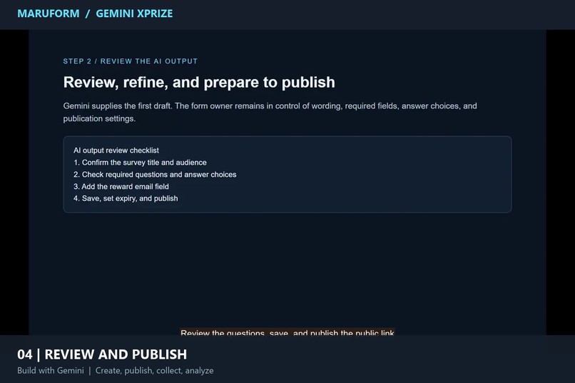 MaruForm: Gemini-Powered Autonomous Form & Workflow Platform – screenshot 5