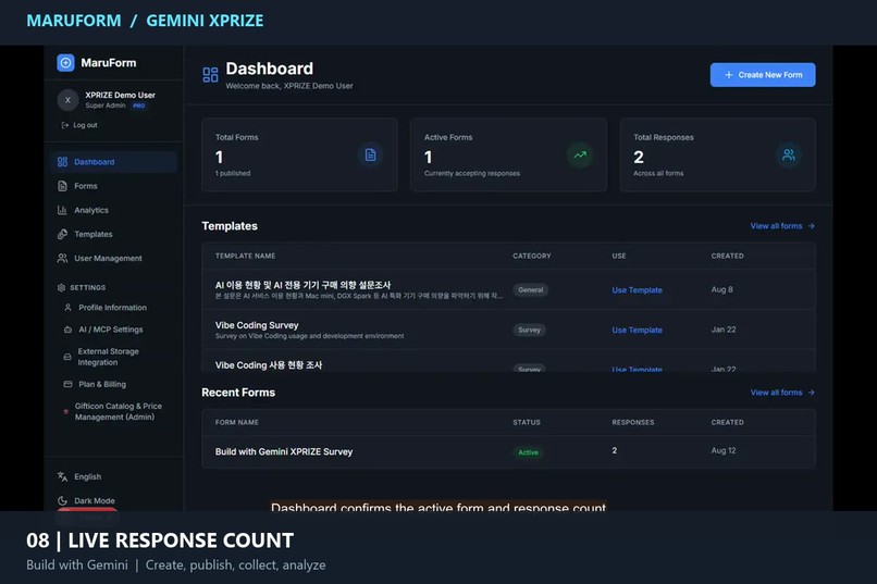 MaruForm: Gemini-Powered Autonomous Form & Workflow Platform – screenshot 7