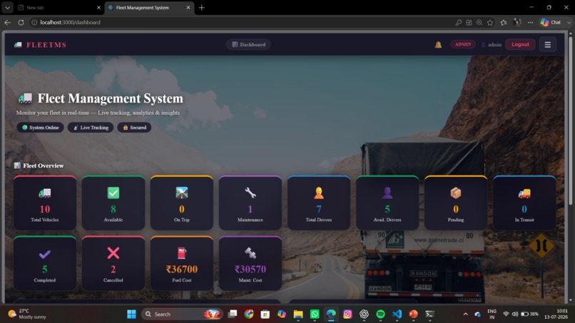  Smart Fleet Management System (FleetMS) – screenshot 2