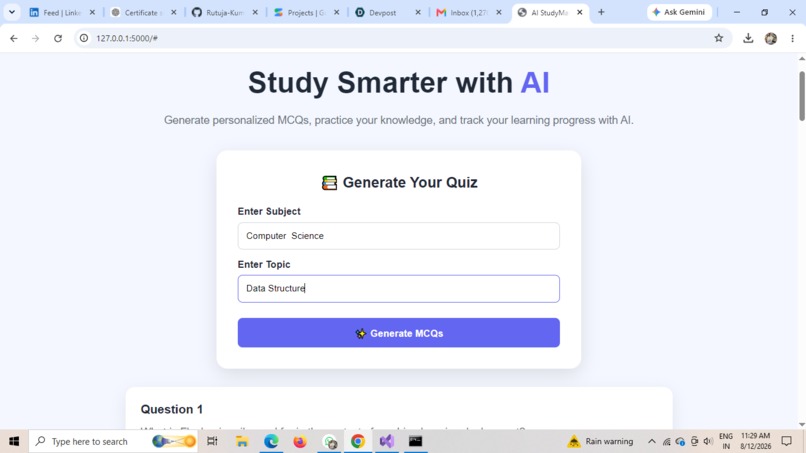 AI StudyMate – screenshot 1