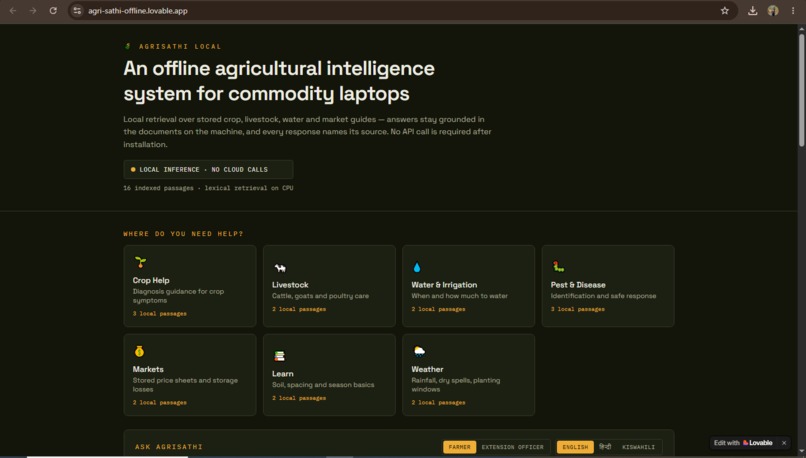 AgriSathi Local – screenshot 1
