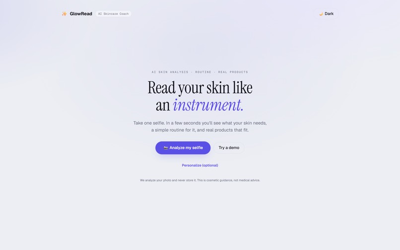 GlowRead – screenshot 1