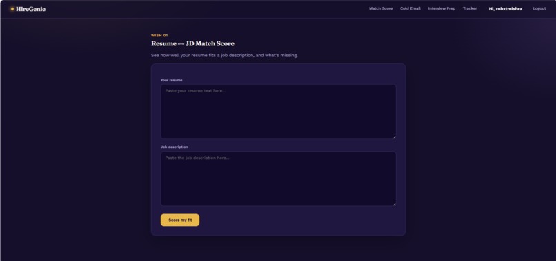 HireGenie – screenshot 2