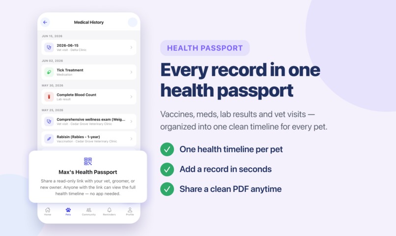 PetLover Health Passport – screenshot 2