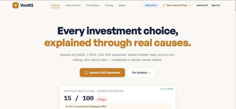 VestIQ – screenshot 1