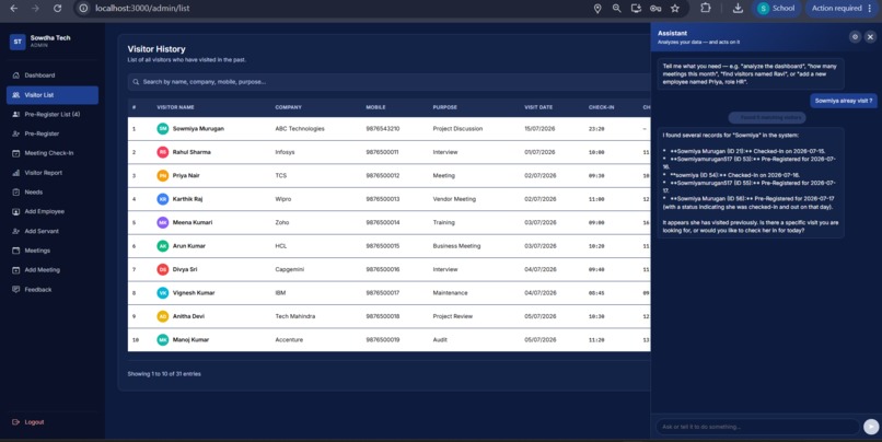 Smart Visitor Management System – screenshot 3