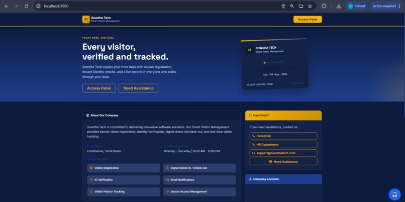 Smart Visitor Management System – screenshot 4
