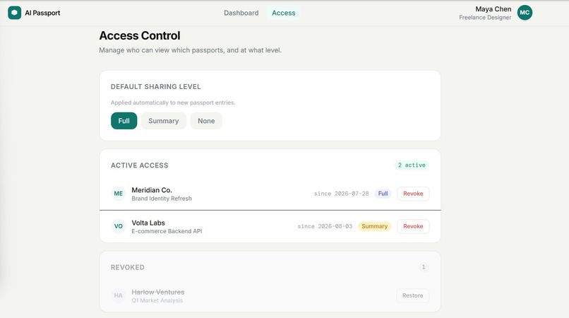 ClearWork — simple, evokes transparency – screenshot 2