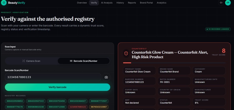 BeautyVerify – screenshot 2