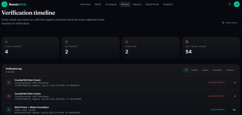 BeautyVerify – screenshot 3