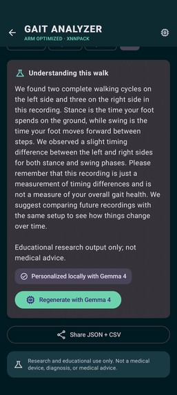 Gait Analyzer Arm – screenshot 4