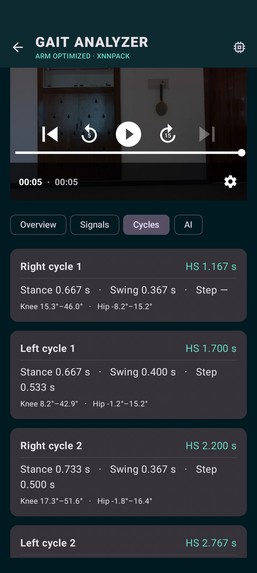 Gait Analyzer Arm – screenshot 3