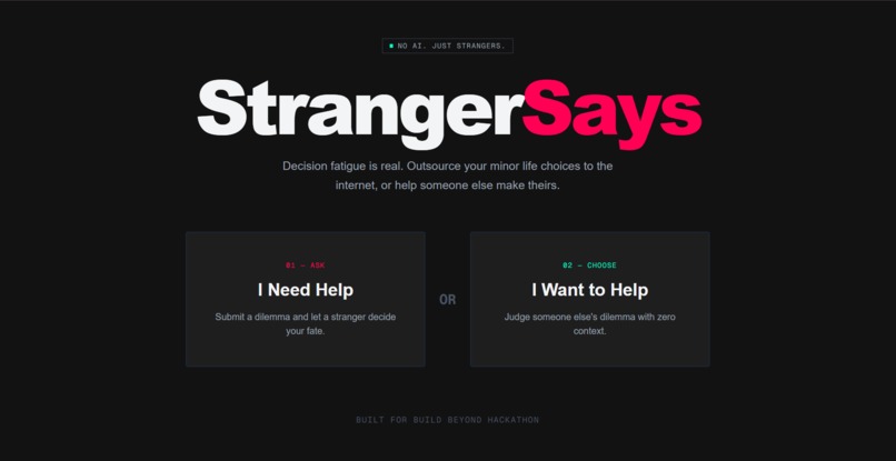 Stranger Says – screenshot 1