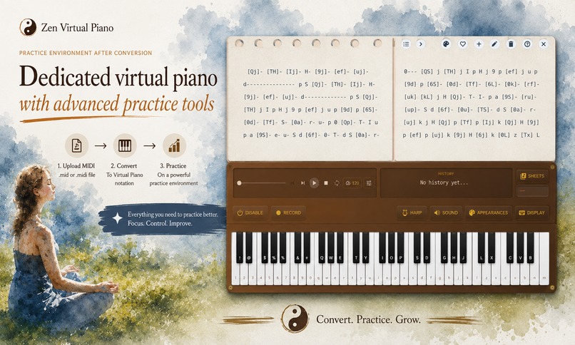 Zen Virtual Piano – screenshot 1