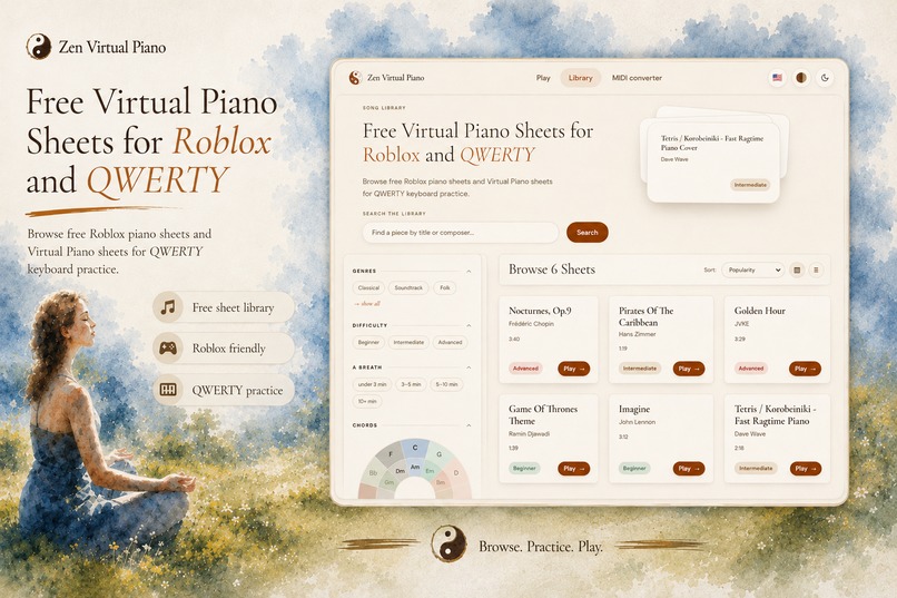 Zen Virtual Piano – screenshot 2