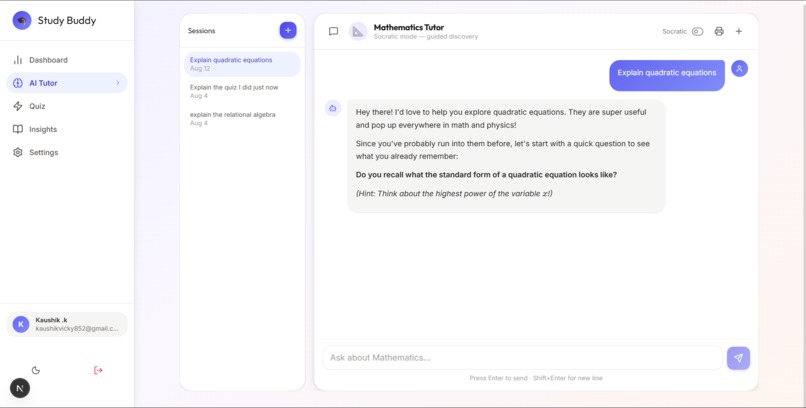 StudyBuddy AI  – screenshot 4