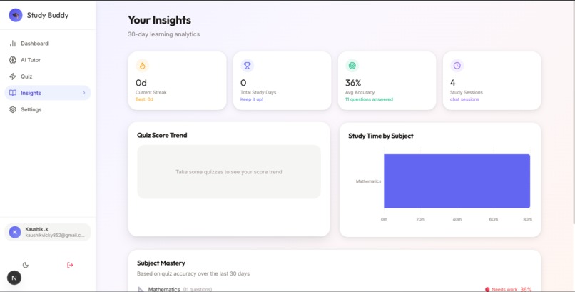 StudyBuddy AI  – screenshot 5